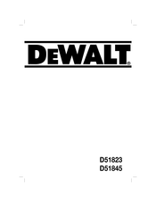 DeWalt D51845 Manual Del Usuario