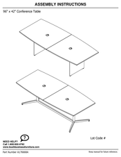 Bush Business Furniture A176668A Instrucciones De Montaje