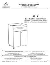 Safco 8919 Instrucciones De Ensamblaje