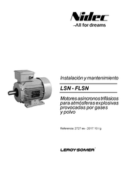 Nidec Leroy-Somer FLSN 450 Instalación Y Mantenimiento