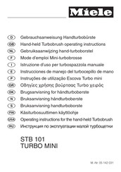 Miele Turbo Mini STB 101 Instrucciones De Manejo