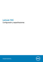 Dell Latitude 7410 Manual De Configuración Y Especificaciones