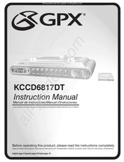 GPX KCCD6817DT Manual De Instrucciones