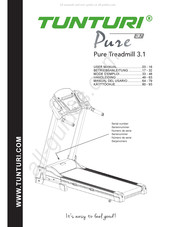 Tunturi Pure Treadmill 3.1 Manual Del Usuario