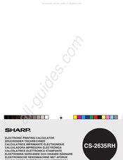 Sharp CS-2635RH Manual Del Usuario