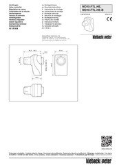Kieback&Peter MD10-FTL-HE Indicaciones De Montaje