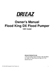 Dri-Eaz Flood King DX Flood Pumper El Manual Del Propietario