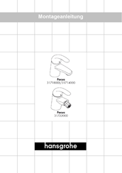 Hansgrohe Focus 31718 Serie Instrucciones De Montaje