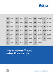 Dräger Alcotest 4000 Instrucciones De Uso