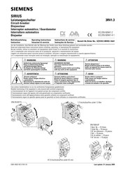 Siemens SIRIUS 3RV1.3 Instructivo