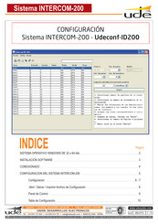 UDE INTERCOM-200 Guía De Configuración Rápida