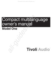 Tivoli Audio One Guía De Características