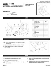 Uline H-8783 Manual De Instrucciones