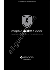 Mophie desktop dock Manual Del Usuario