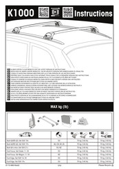 Yakima K1000 Instrucciones De Montaje