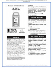 Hanna Instruments HI 93751 Manual De Instrucciones