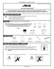 AVS Aeroskin LightShield Instrucciones De Instalación