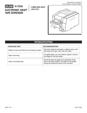 Uline H-1036 Manual De Instrucciones