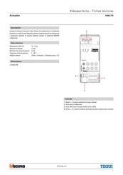 Bticino 346210 Manual De Instrucciones