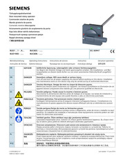 Siemens 8UC603 Serie Instructivo