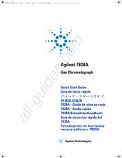 Agilent Technologies 7820A Guia De Inicio Rapido