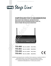 IMG STAGELINE TXS-842 Manual De Instrucciones