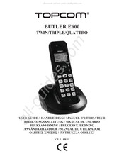 Topcom BUTLER E600 TWIN Manual De Usuario