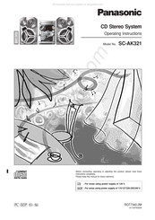 Panasonic SC-AK321 Instrucciones De Funcionamiento