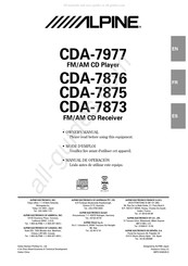 Alpine CDA-7977 Manual De Operación