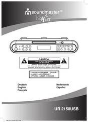 SOUNDMASTER High Line UR 2150USB Manual Del Usuario