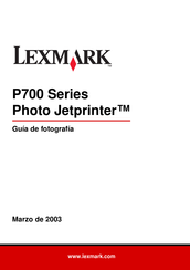 Lexmark Jetprinter P700 Serie Manual Del Usuario