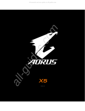 AORUS X5 Manual De Instrucciones