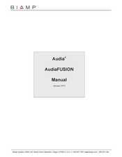 Biamp AudiaFUSION Manual