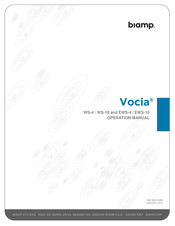 Biamp Vocia EWS-4 Manual Del Operador