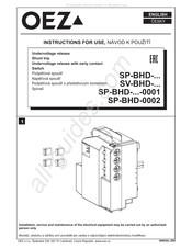 OEZ SV-BHD Serie Guia De Inicio Rapido