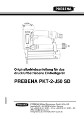 Prebena PKT-2-J50 SD Manual De Instrucciones Original