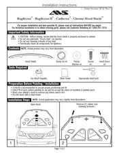 AVS Chrome Hood Shield Instrucciones De Instalación
