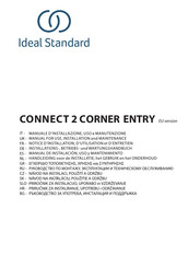 Ideal Standard CONNECT 2 CORNER ENTRY Manual De Instalación, Uso Y Mantenimiento