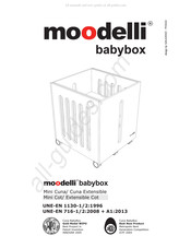 Moodelli Babybox Mini Cot Manual Del Usuario