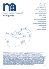 mothercare snug moses basket Guia Del Usuario