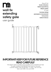 mothercare wall fix extending safety gate Guia Del Usuario