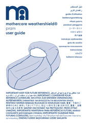 mothercare weathershield pram Guia Del Usuario