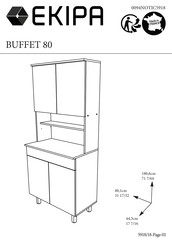 EKIPA BUFFET 80 Instrucciones De Montaje