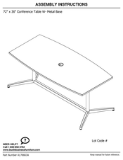 Bush Business Furniture 99BTOP7236HC Instrucciones De Montaje