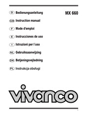 Vivanco MX 660 Instrucciones De Uso