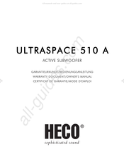 Heco ULTRASPACE 510 A El Manual Del Propietario