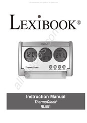 LEXIBOOK ThermoClock RL551 Manual De Instrucciones