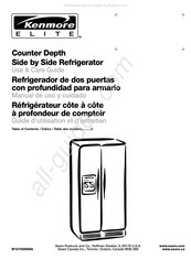 Kenmore ELITE Counter Depth Manual De Uso Y Cuidado