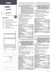 Hager HTG911H Guia De Inicio Rapido