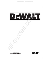 DeWalt DC411 Manual Del Usuario